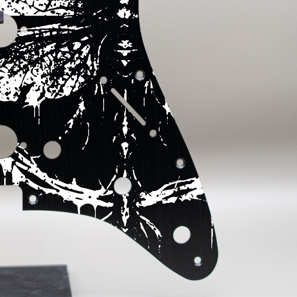 aztec death priest metal stratocaster pickguard (copy)