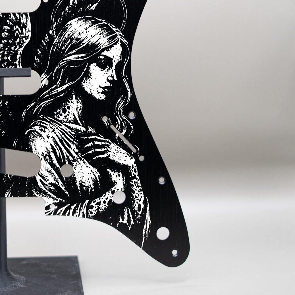 aztec death priest metal stratocaster pickguard (copy)