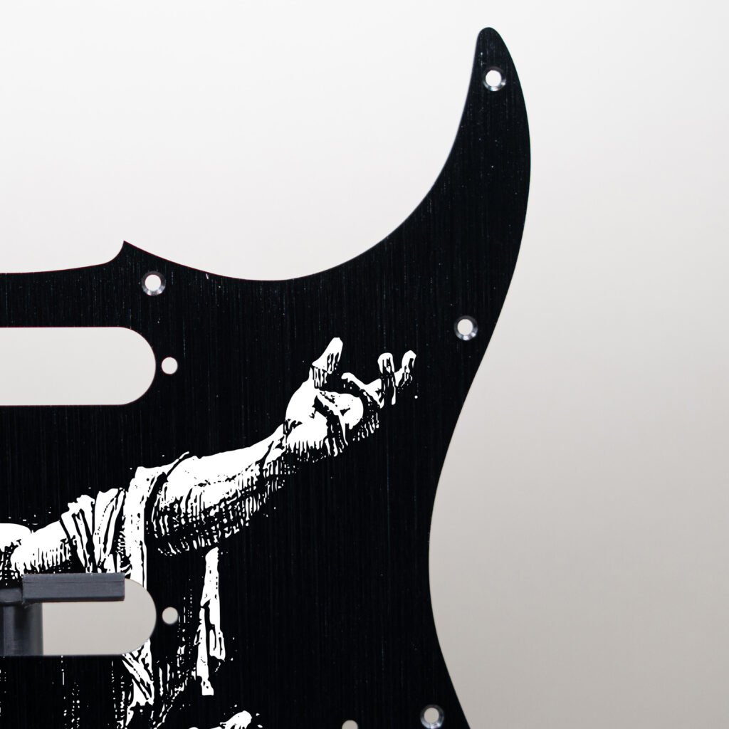 aztec death priest metal stratocaster pickguard (copy)