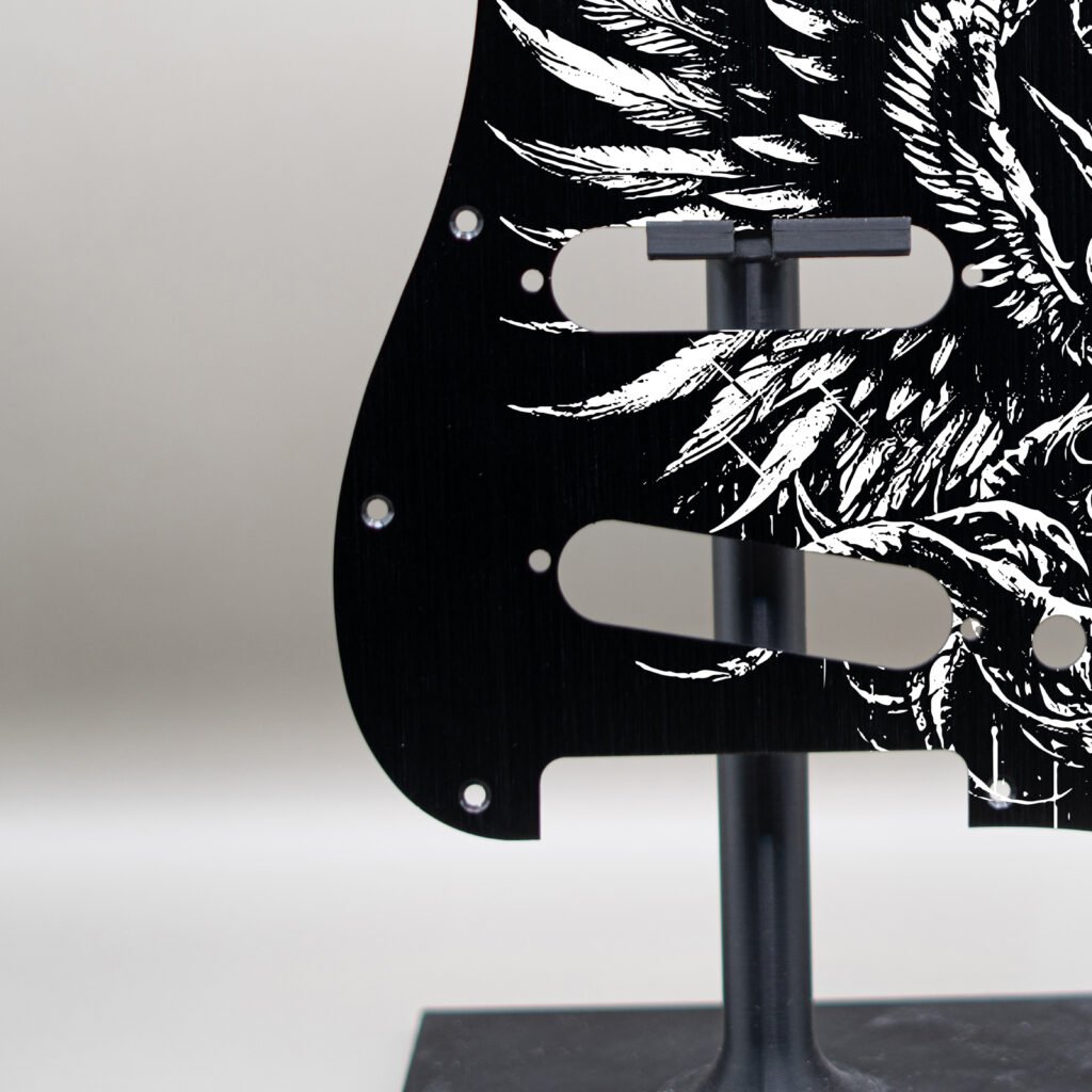 aztec death priest metal stratocaster pickguard (copy)