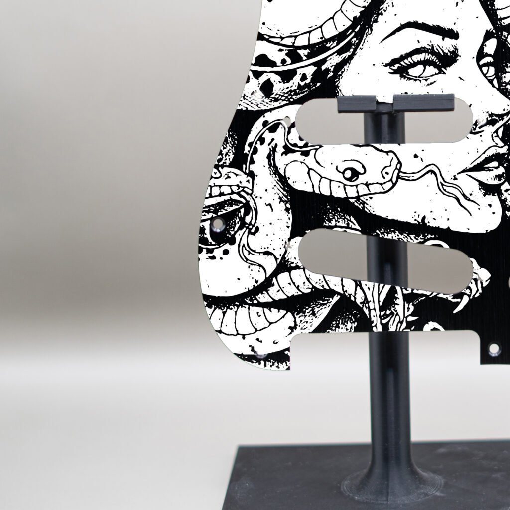 aztec death priest metal stratocaster pickguard (copy)