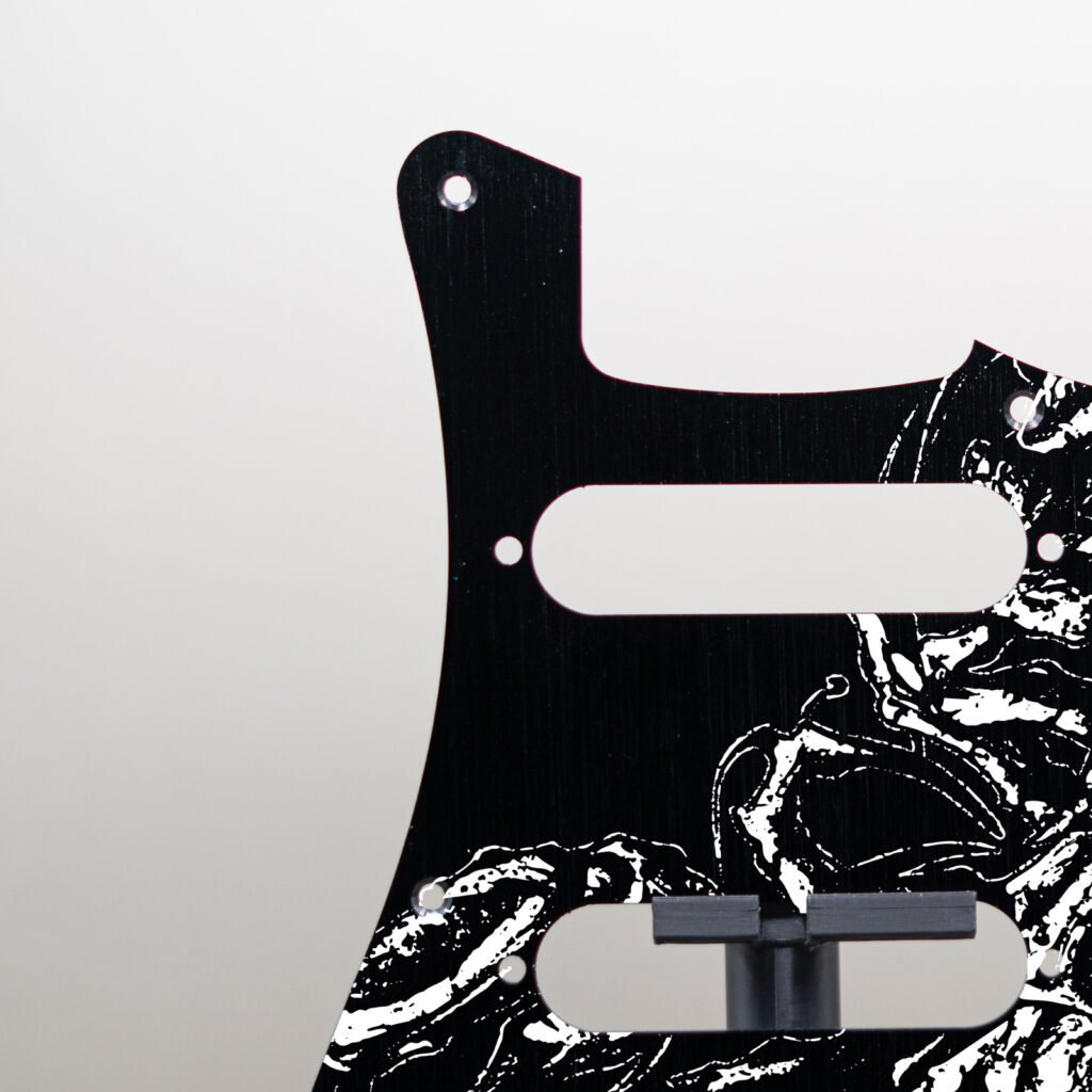 aztec death priest metal stratocaster pickguard (copy)