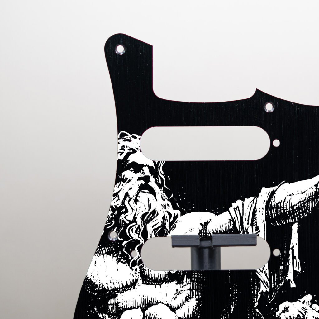 aztec death priest metal stratocaster pickguard (copy)