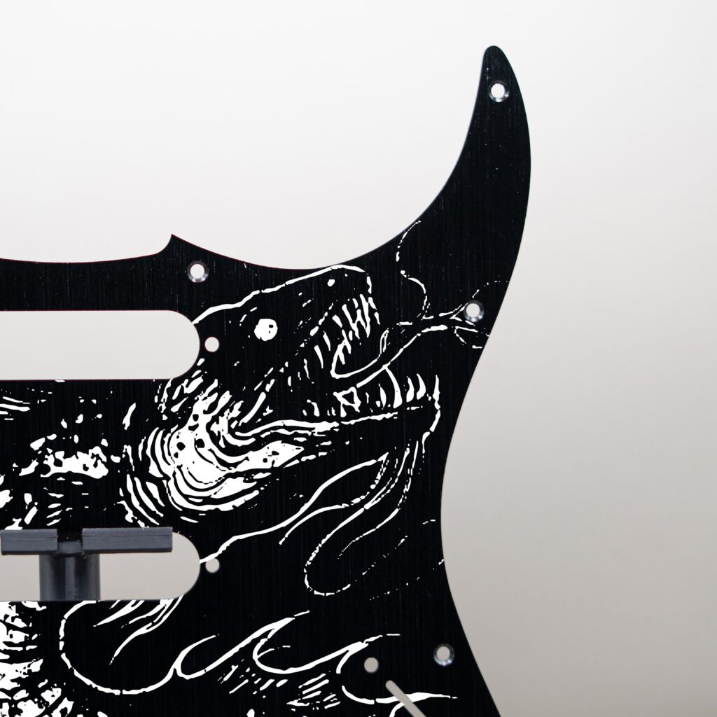 aztec death priest metal stratocaster pickguard (copy)