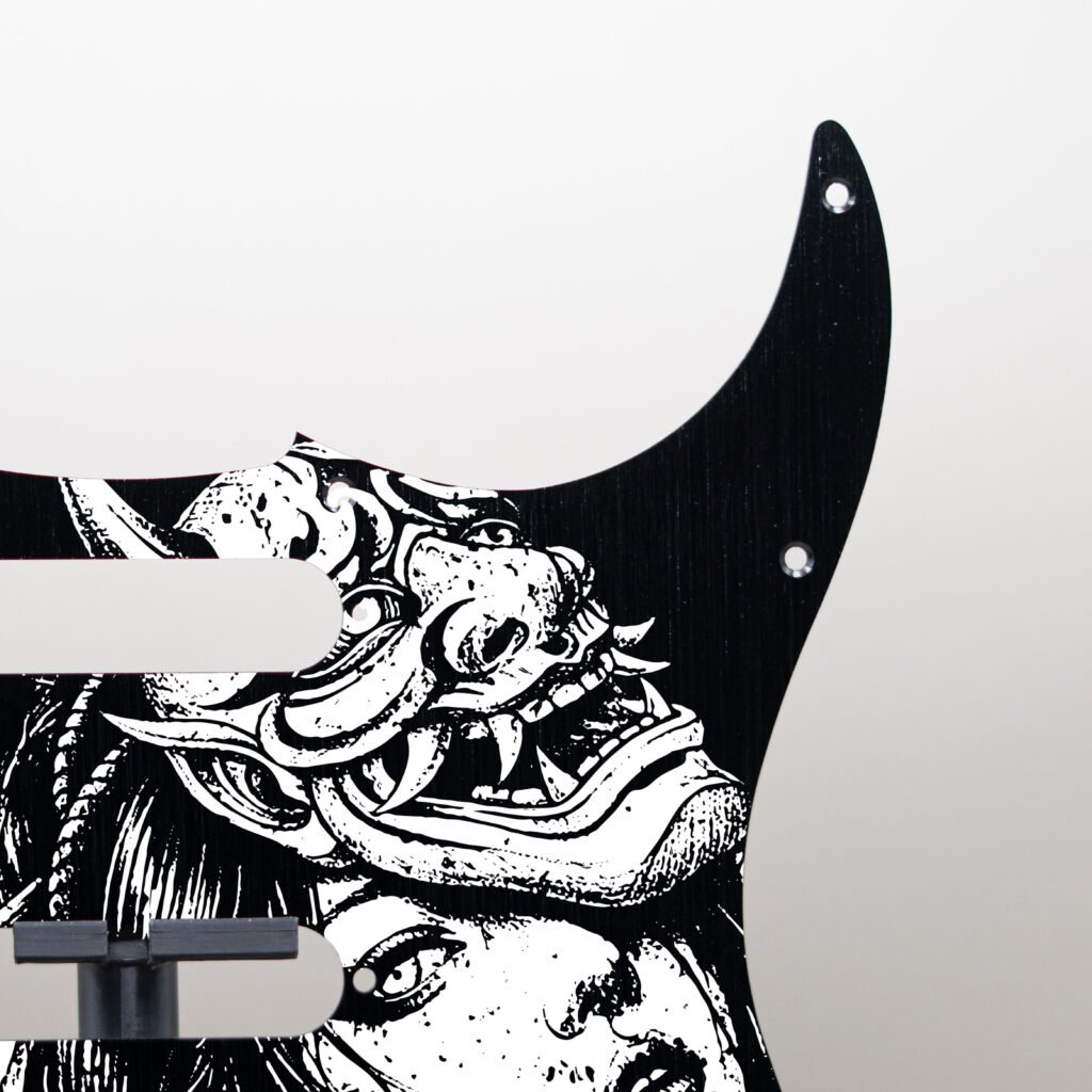 aztec death priest metal stratocaster pickguard (copy)