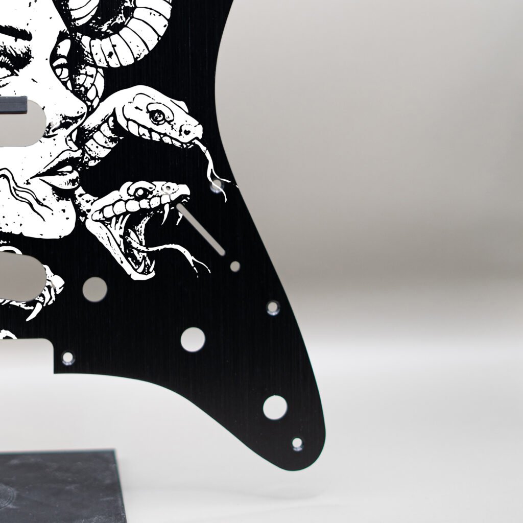 aztec death priest metal stratocaster pickguard (copy)