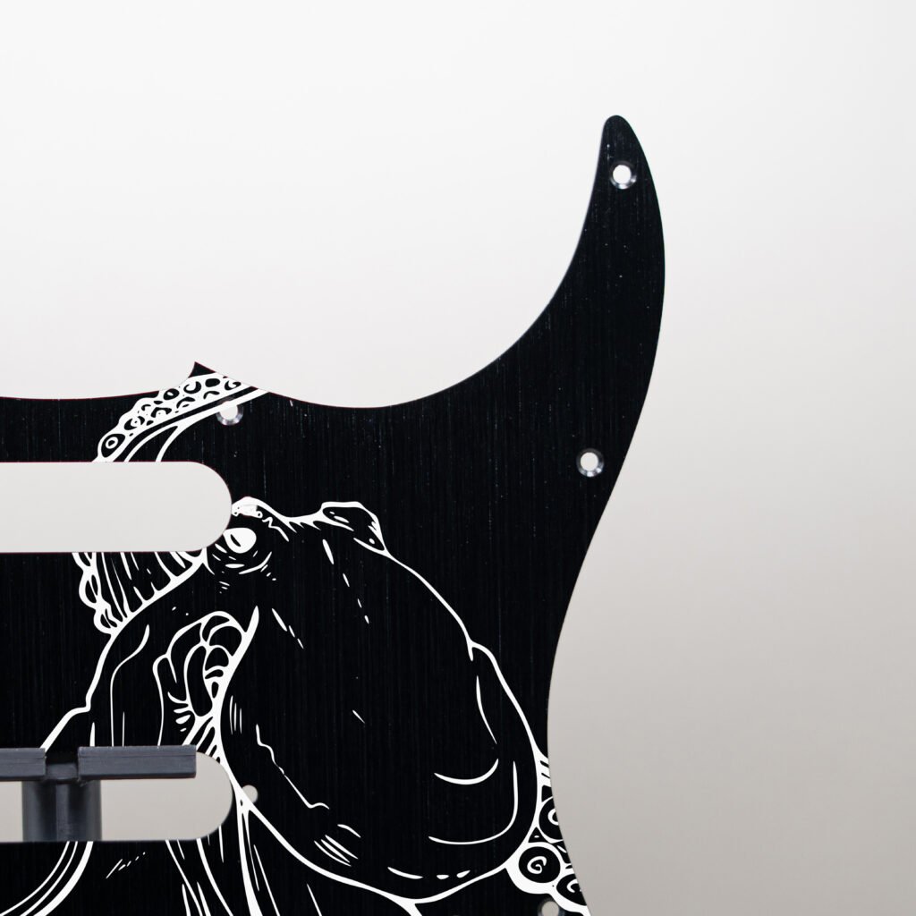aztec death priest metal stratocaster pickguard (copy)