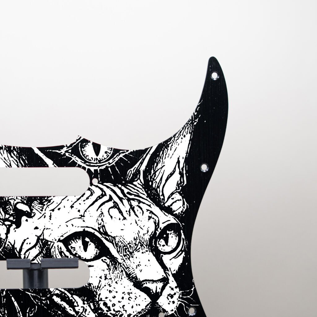 aztec death priest metal stratocaster pickguard (copy)