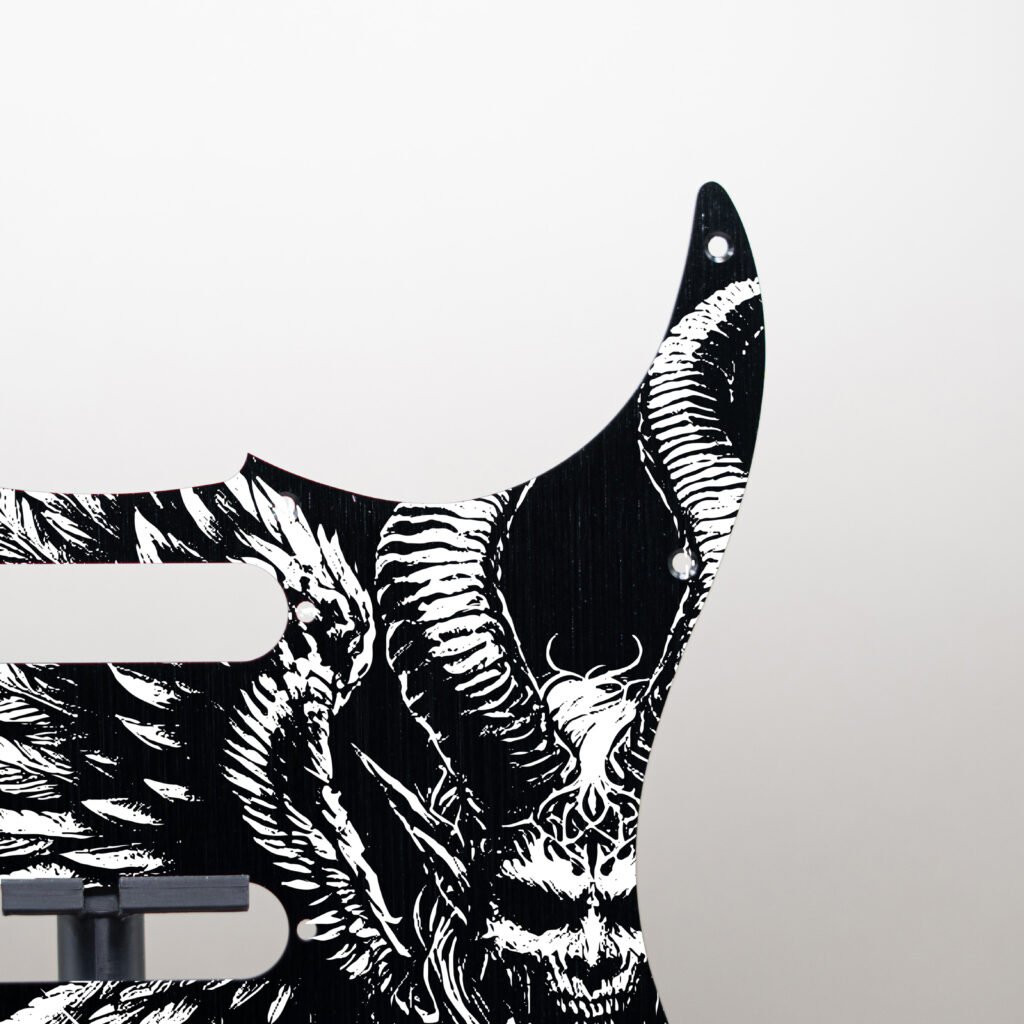 aztec death priest metal stratocaster pickguard (copy)
