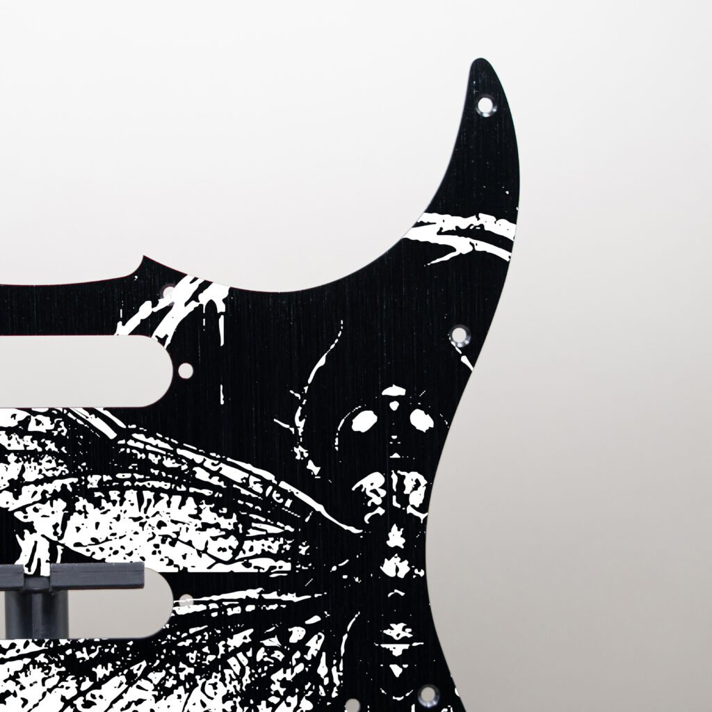 aztec death priest metal stratocaster pickguard (copy)