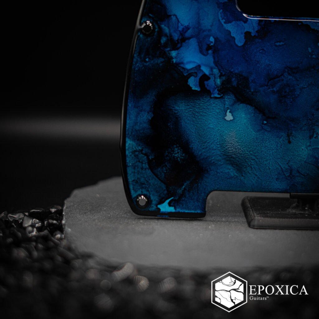 blue abyss – epoxy resin pickguard