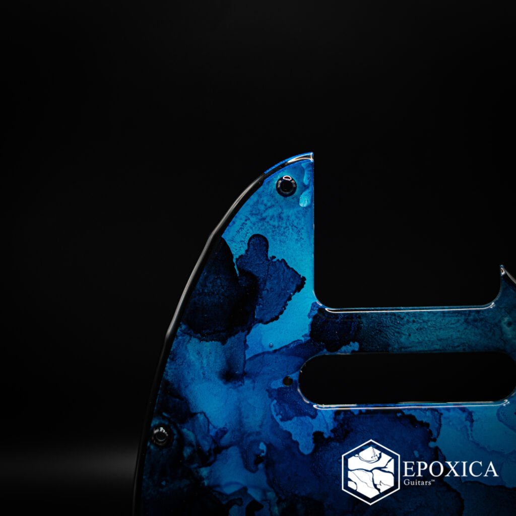 blue abyss – epoxy resin pickguard