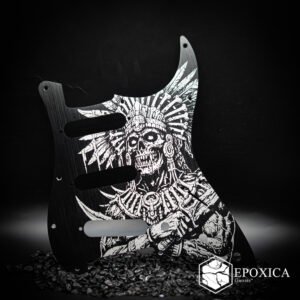 Aztec Death Priest Engraved Stratocaster Pickguard