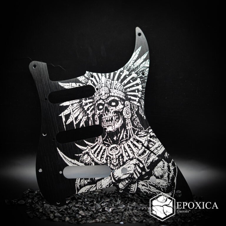 Aztec Death Priest Engraved Stratocaster Pickguard