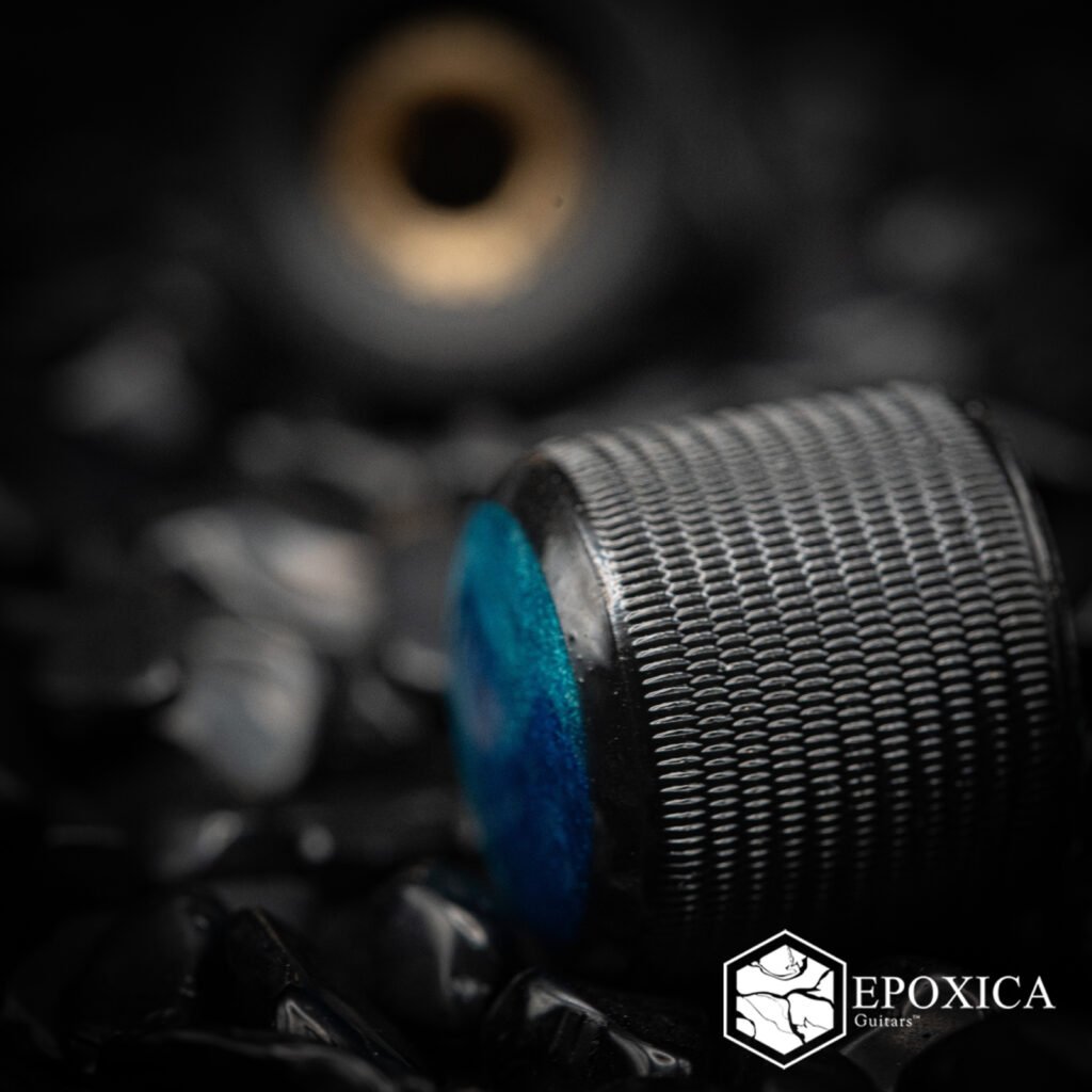 blue halo guitar knobs | coresight series