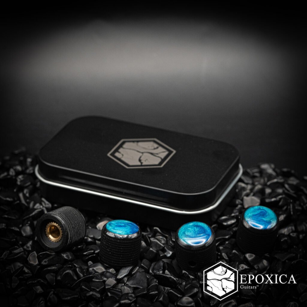 blue halo guitar knobs | coresight series