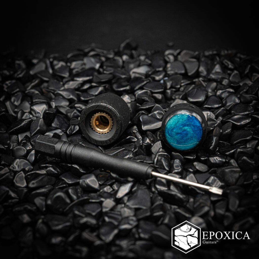 blue halo guitar knobs | coresight series