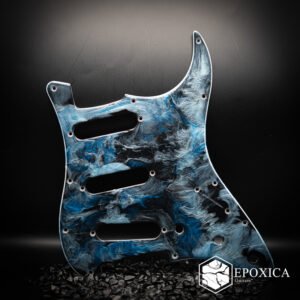 frozen abyss epoxy resin guitar pickguard