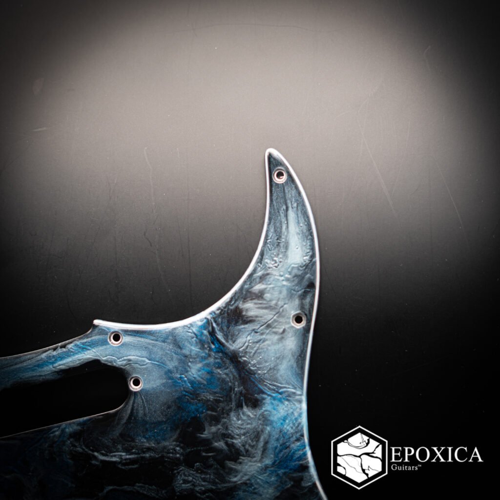 frozen abyss epoxy resin guitar pickguard