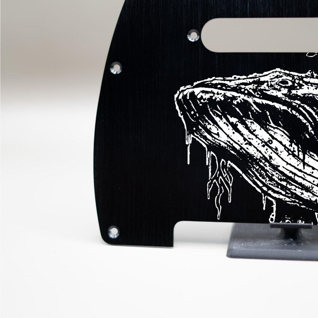 fallen grace metal telecaster pickguard