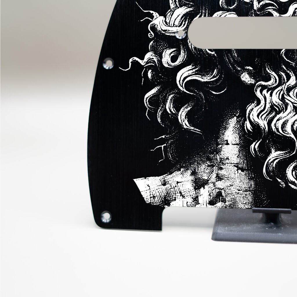 fallen grace metal telecaster pickguard