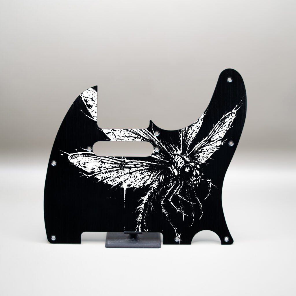 fallen grace metal telecaster pickguard