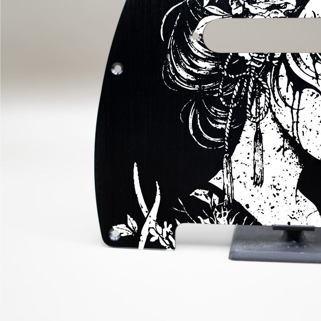 fallen grace metal telecaster pickguard