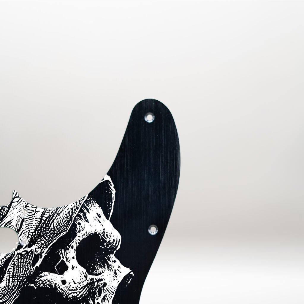 fallen grace metal telecaster pickguard