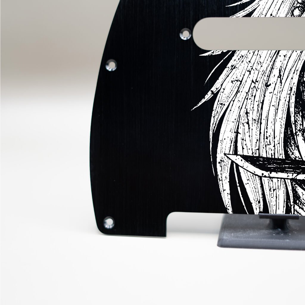 fallen grace metal telecaster pickguard