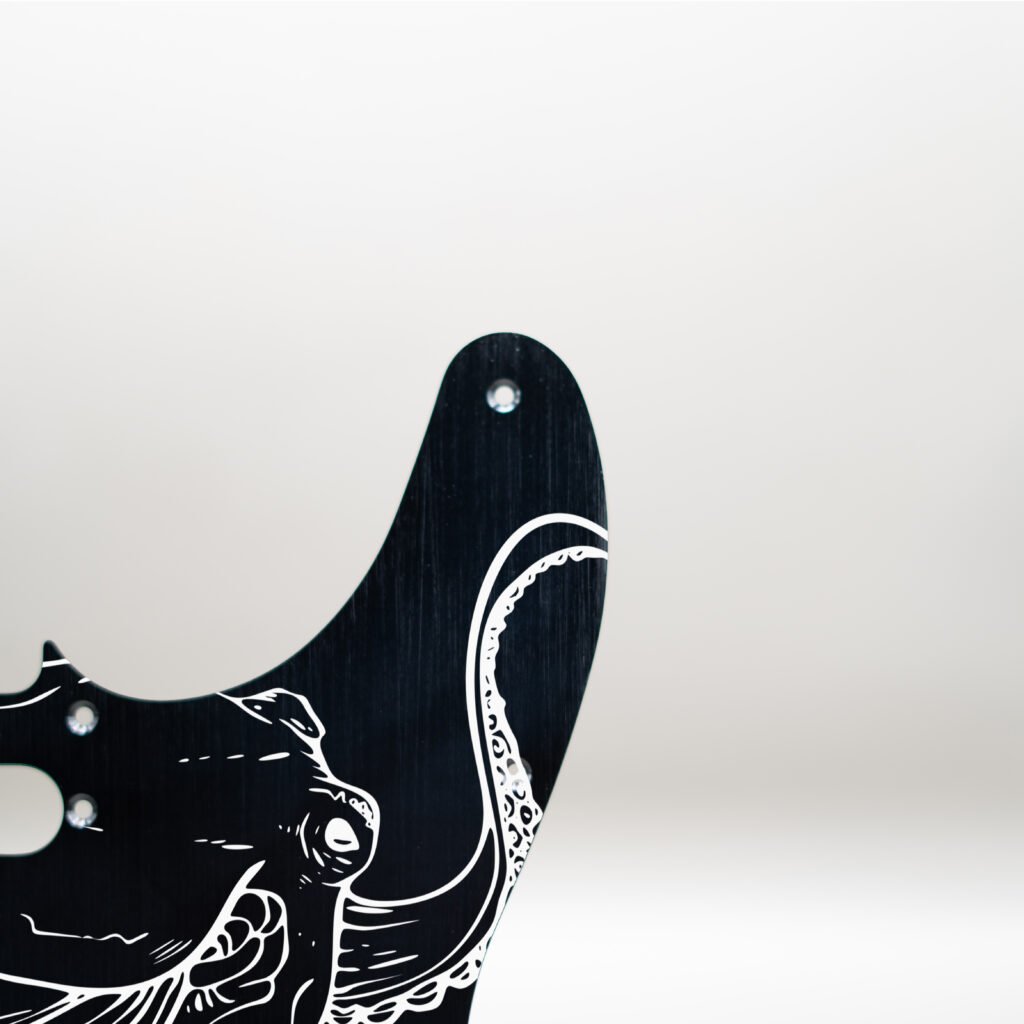 fallen grace metal telecaster pickguard