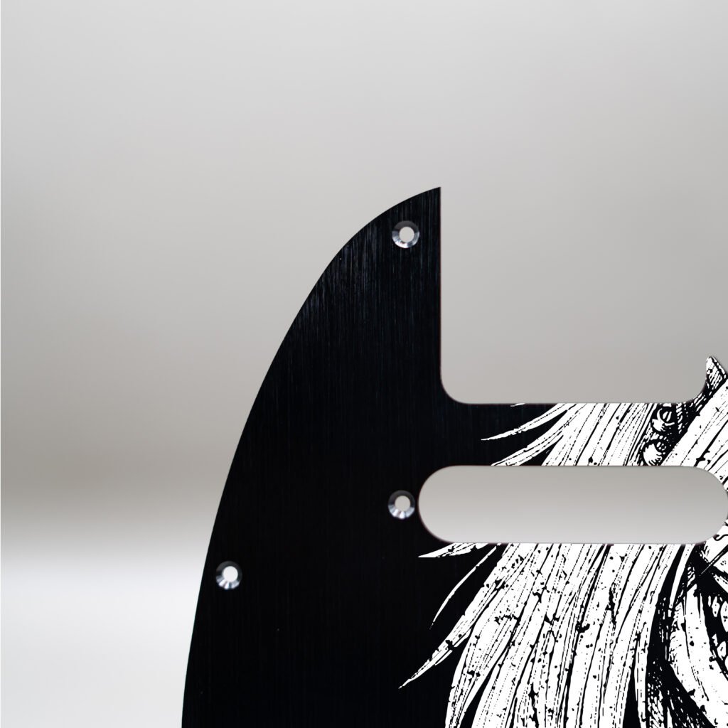 fallen grace metal telecaster pickguard