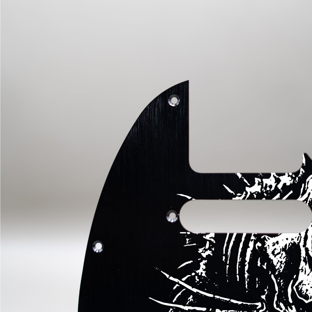 fallen grace metal telecaster pickguard