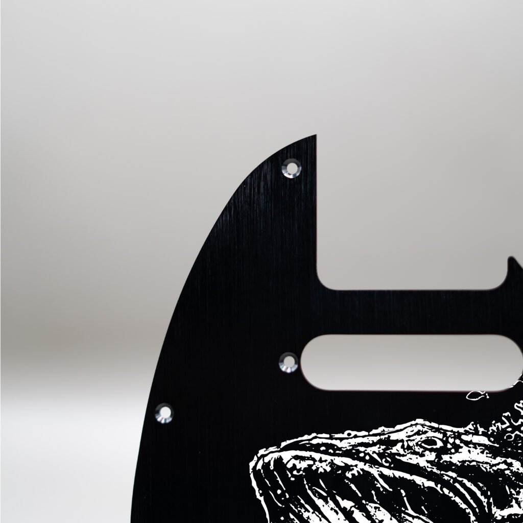 fallen grace metal telecaster pickguard