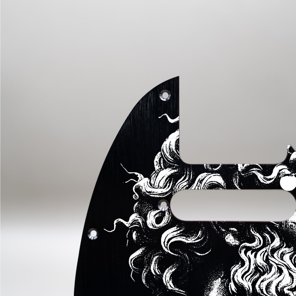 fallen grace metal telecaster pickguard