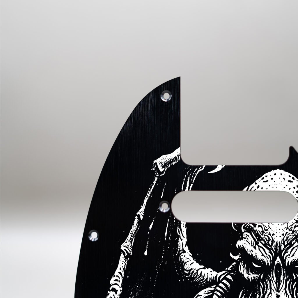 fallen grace metal telecaster pickguard