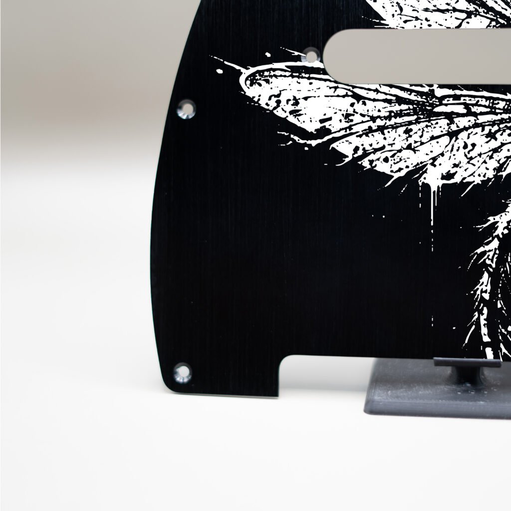 fallen grace metal telecaster pickguard