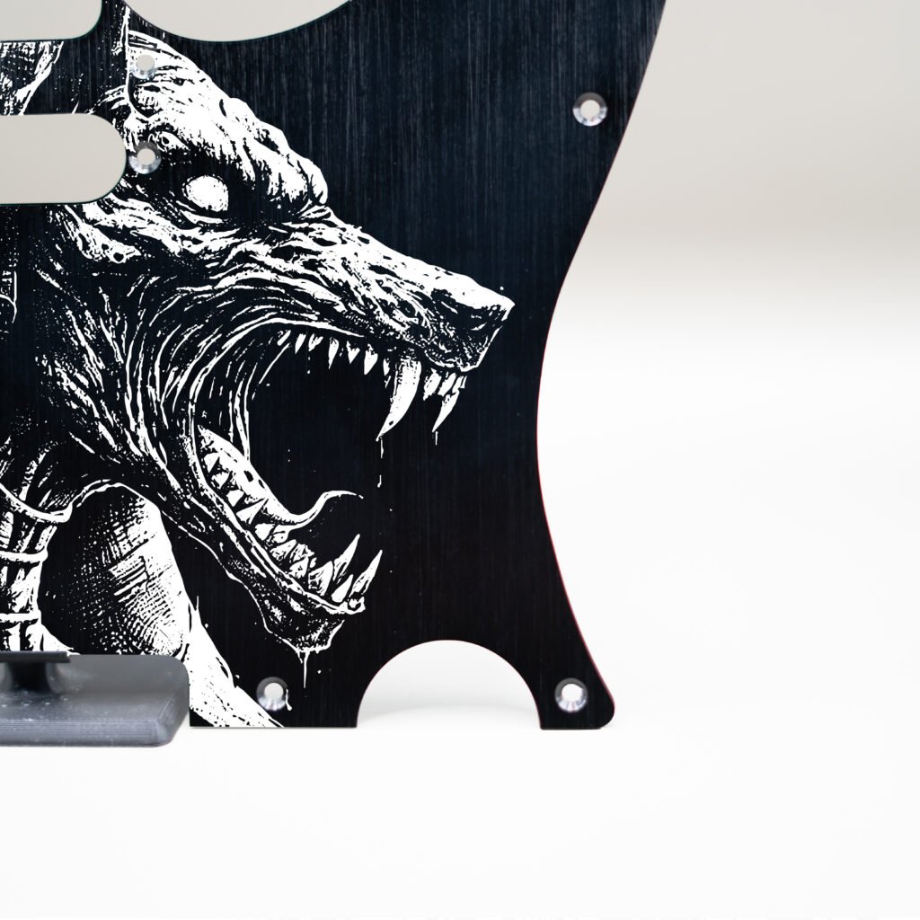 fallen grace metal telecaster pickguard