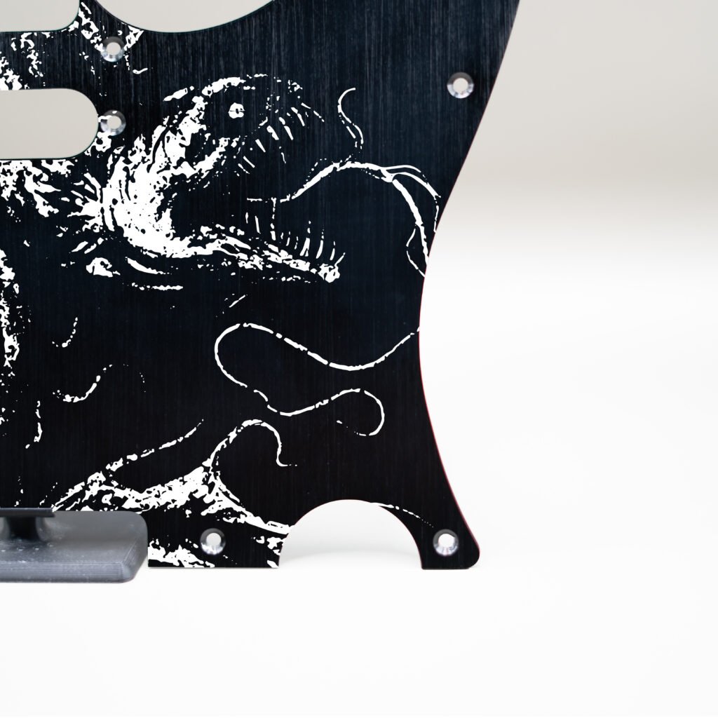 fallen grace metal telecaster pickguard