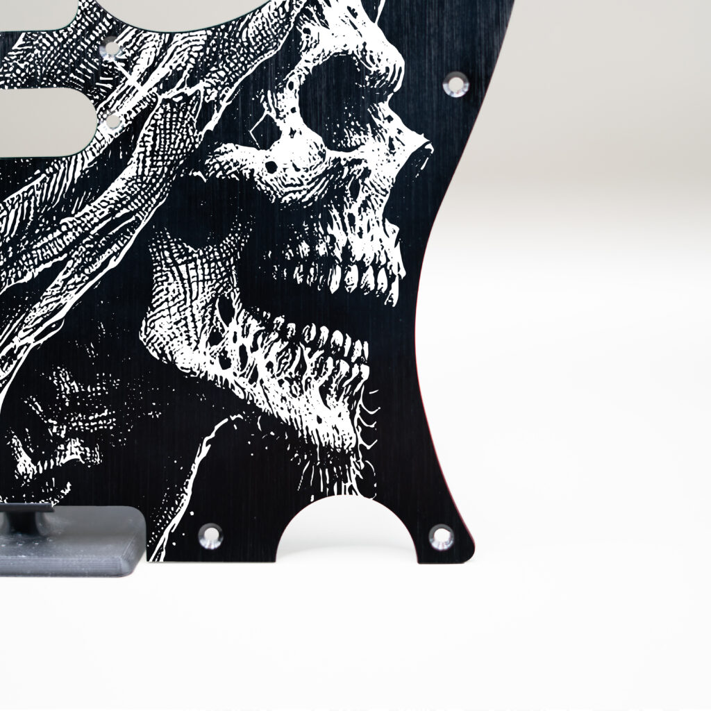 fallen grace metal telecaster pickguard