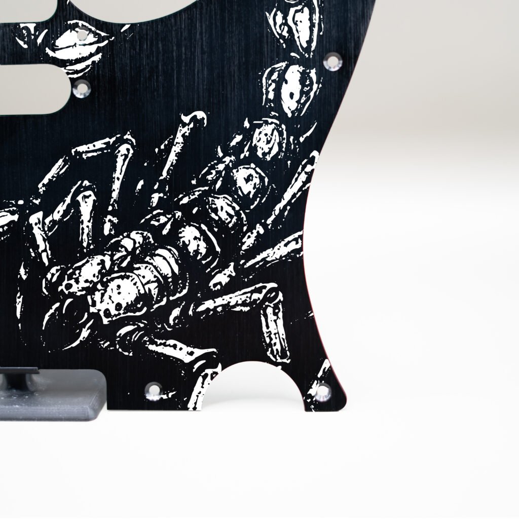 fallen grace metal telecaster pickguard