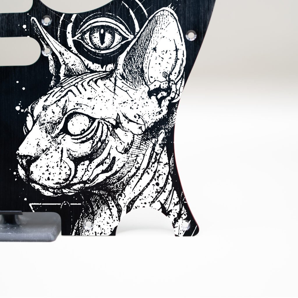fallen grace metal telecaster pickguard