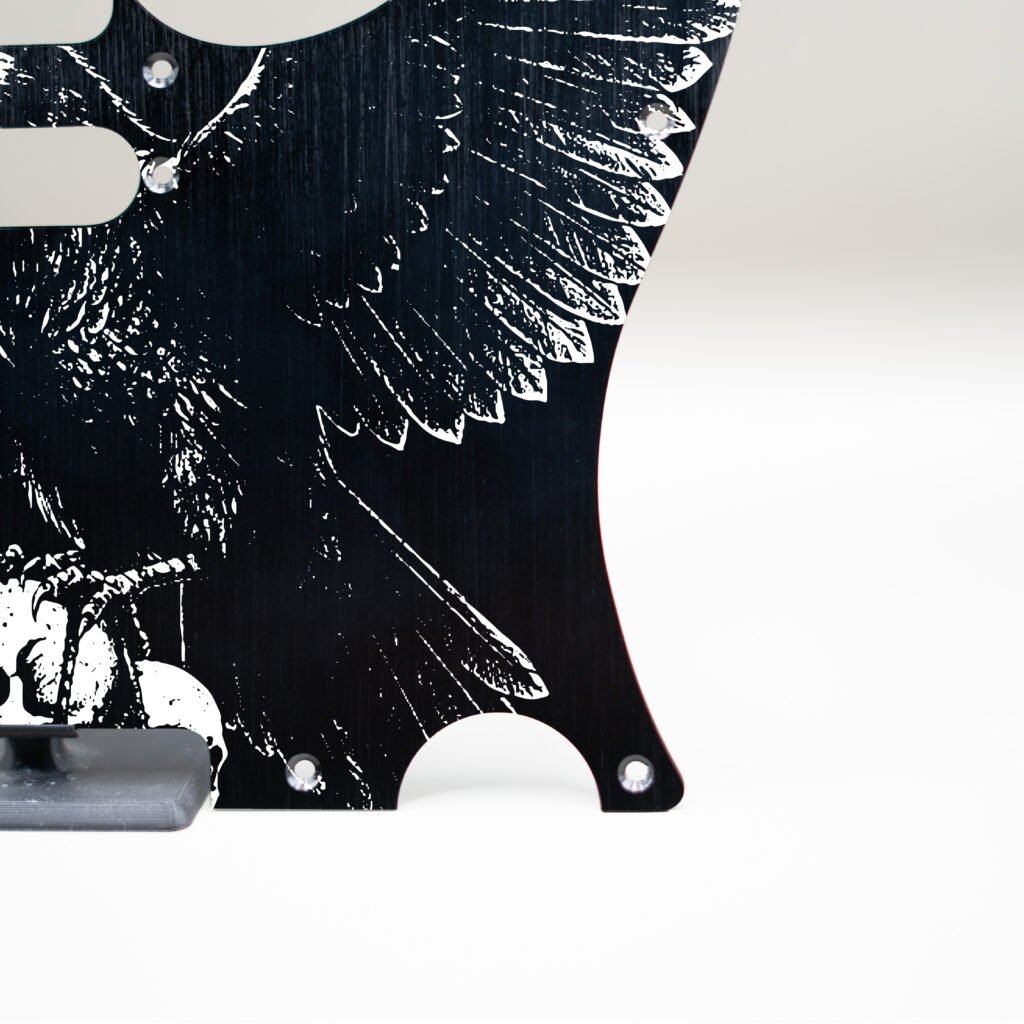 fallen grace metal telecaster pickguard