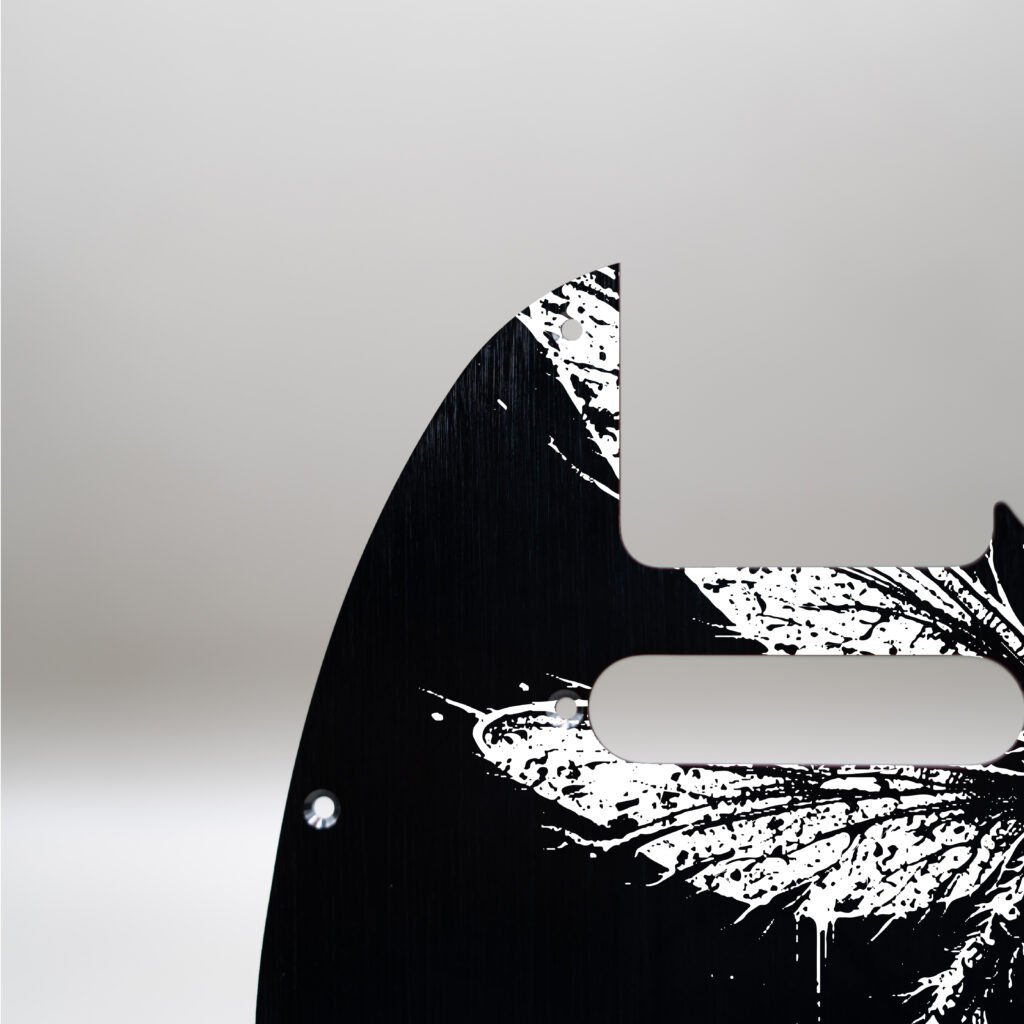 fallen grace metal telecaster pickguard