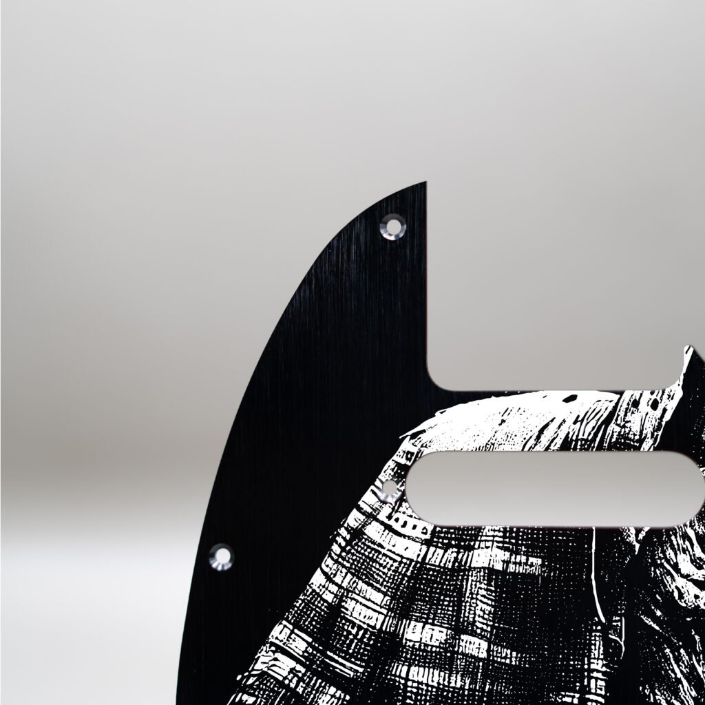 fallen grace metal telecaster pickguard