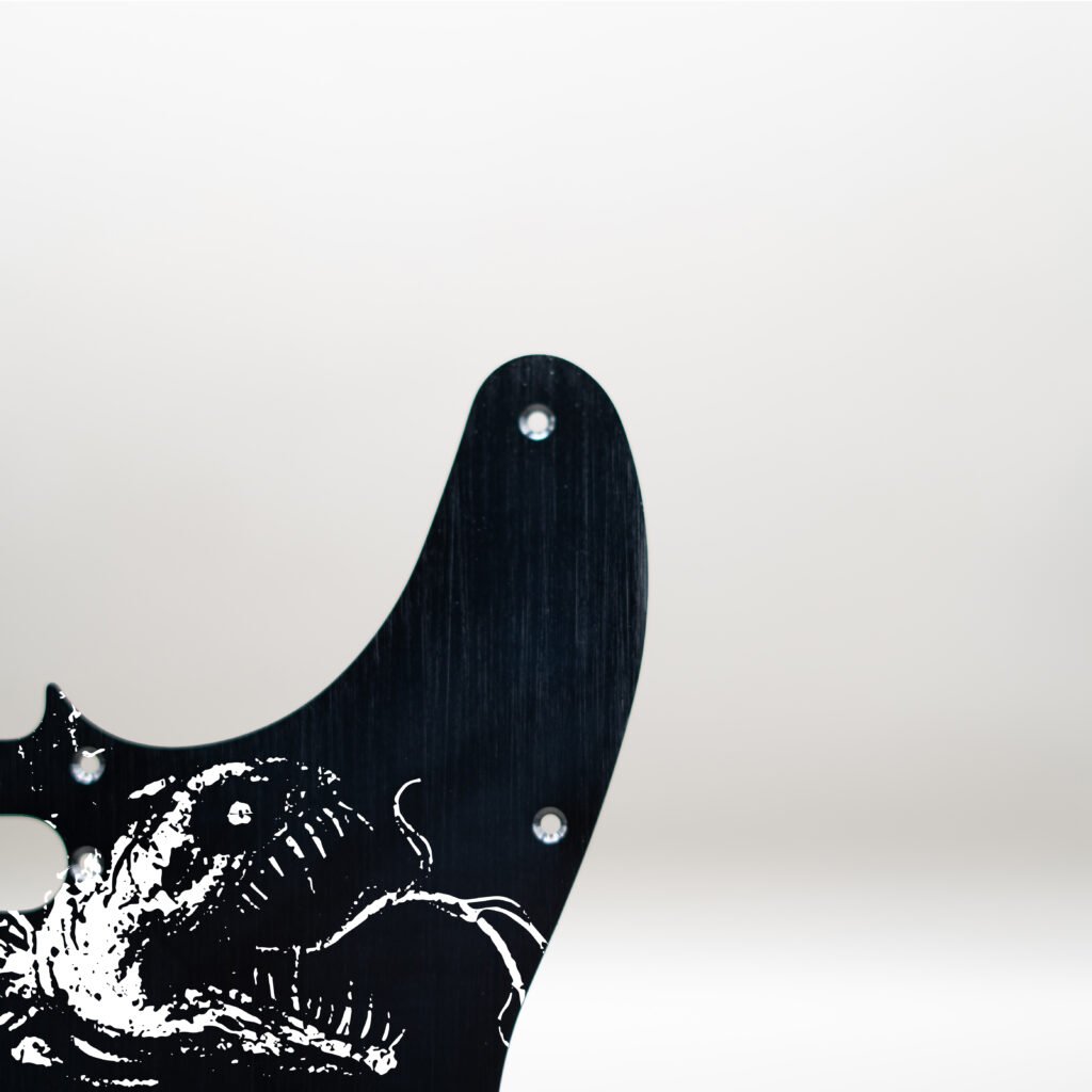 fallen grace metal telecaster pickguard