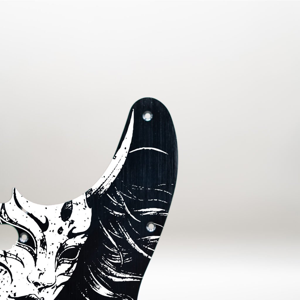 fallen grace metal telecaster pickguard