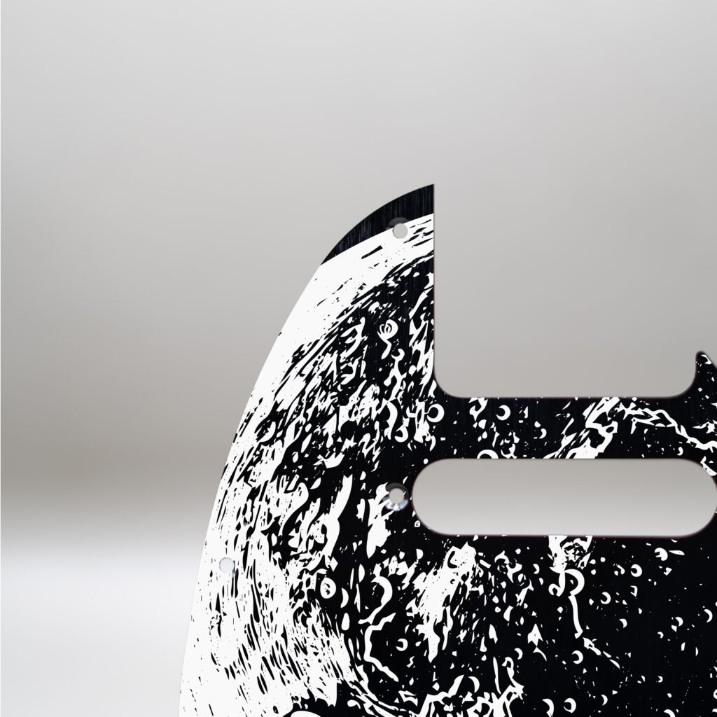 fallen grace metal telecaster pickguard