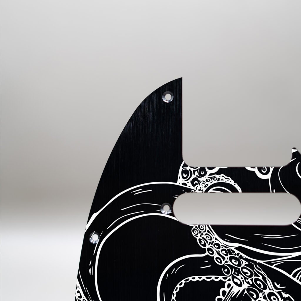fallen grace metal telecaster pickguard