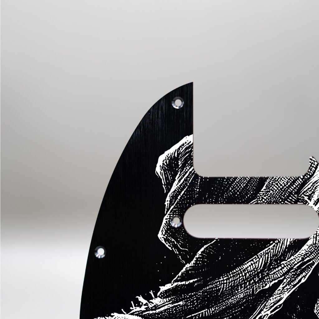 fallen grace metal telecaster pickguard