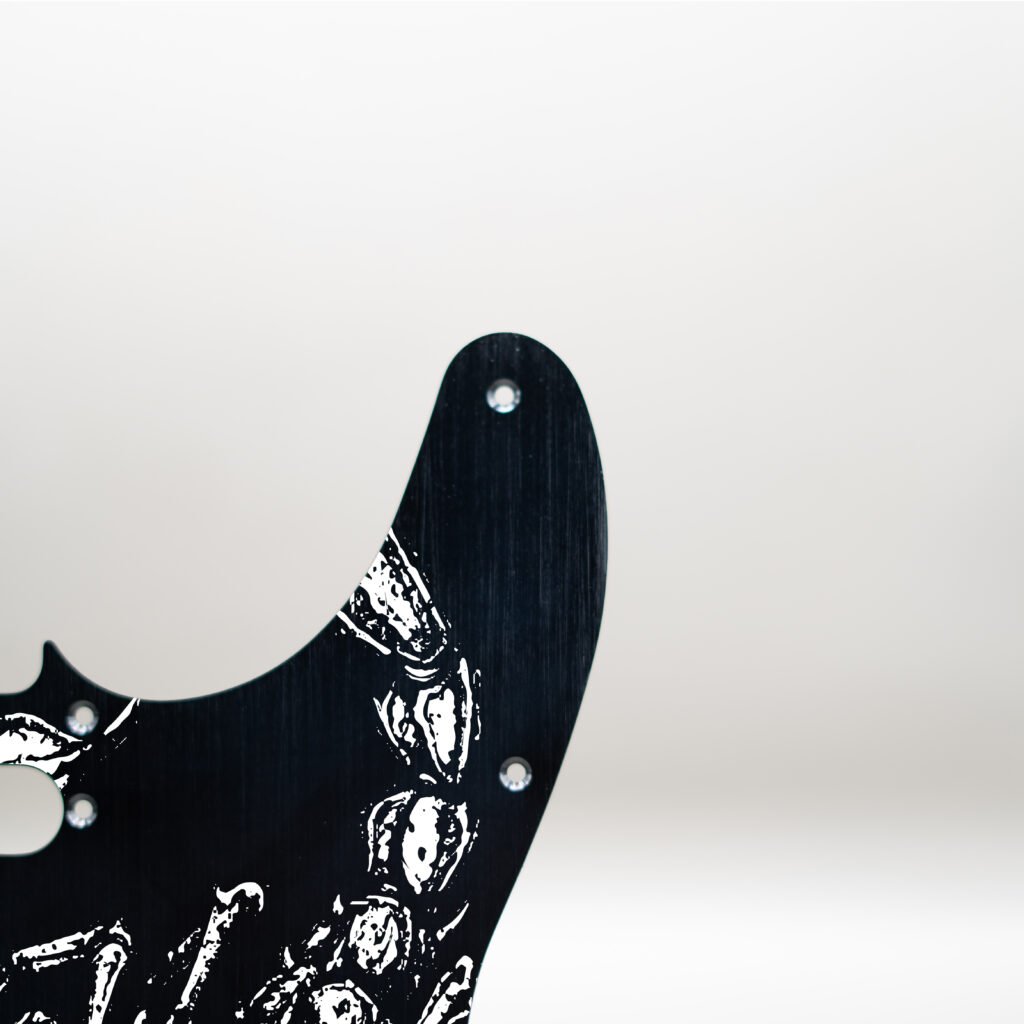 fallen grace metal telecaster pickguard